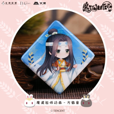 グッズ バッチ アニメ 魔道祖師 缶バッジ スクエア ラン ワンジー アニメイト
