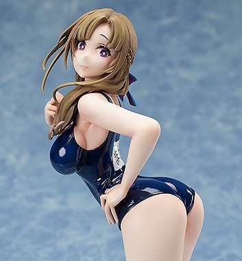 【美少女フィギュア】通常攻撃が全体攻撃で二回攻撃のお母さんは好きですか? 大好真々子 スク水Ver. 1/7 完成品フィギュア