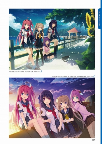 グッズ-設定資料集】蒼の彼方のフォーリズム Visual Fan Book（表紙 