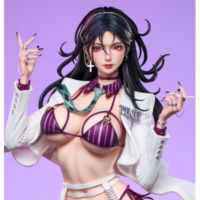 【美少女フィギュア】suit thug(スーツ・サグ) 風雨蘭(ふううらん) 1/4 スタチュー(ホワイトコートVer.)【送料無料】