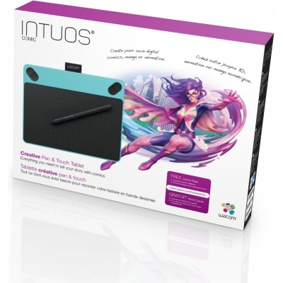 【画材-その他】Wacom(ワコム) INTUOS comic M ミントブルー