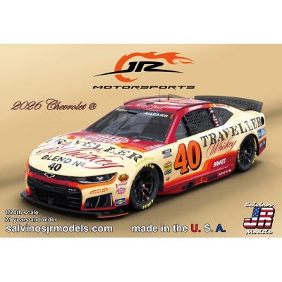 【プラモデル】ジャスティン・オルゲイアー #40 JRモータースポーツ トラベラーズ ウイスキー シボレー カマロ NASCAR 2026 デイトナ500 1/24