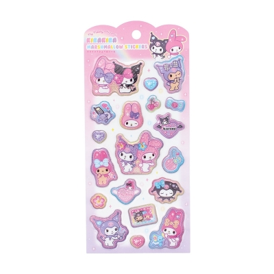 【グッズ-シール】サンリオキャラクターズ キラキラマシュマロシール マイメロディ&クロミ