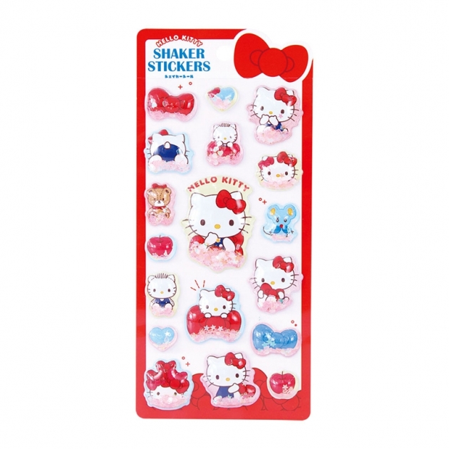 【グッズ-シール】サンリオキャラクターズ シェイカーシール うもれっコ/ハローキティ