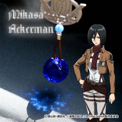 グッズ ストラップ 進撃の巨人 天然石サンキャッチャー ミカサ アッカーマン アニメイト