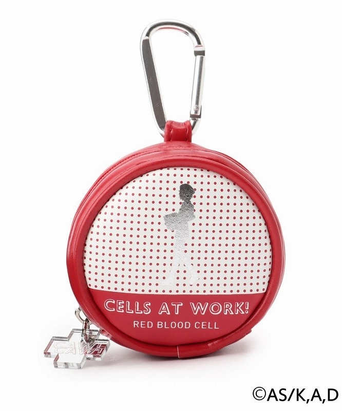 【グッズ-ポーチ】はたらく細胞 マルチケース (赤血球) 【PLATINUM AURA】
