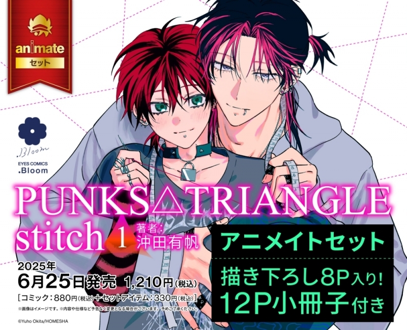 【コミック】PUNKS△TRIANGLE stitch(1) アニメイトセット【描き下ろし8P入り 12P小冊子付き】