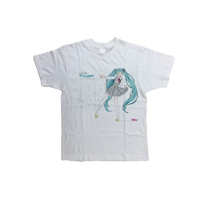 【グッズ-Tシャツ】初音ミク Tシャツ(チェックワンピースver.) S【DBC】