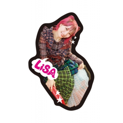 【グッズ(音楽)】ステッカー LiSA/ステッカー BLACK Ver.