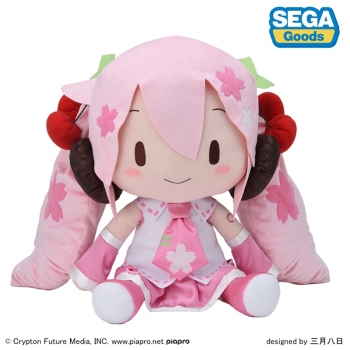 グッズ-ぬいぐるみ】初音ミクシリーズ 桜ミク ふわぷち どでかジャンボ 