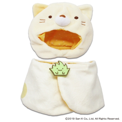 【グッズ-ぬい服】すみっコぐらし プラッシュコスチューマー ねこ (M)