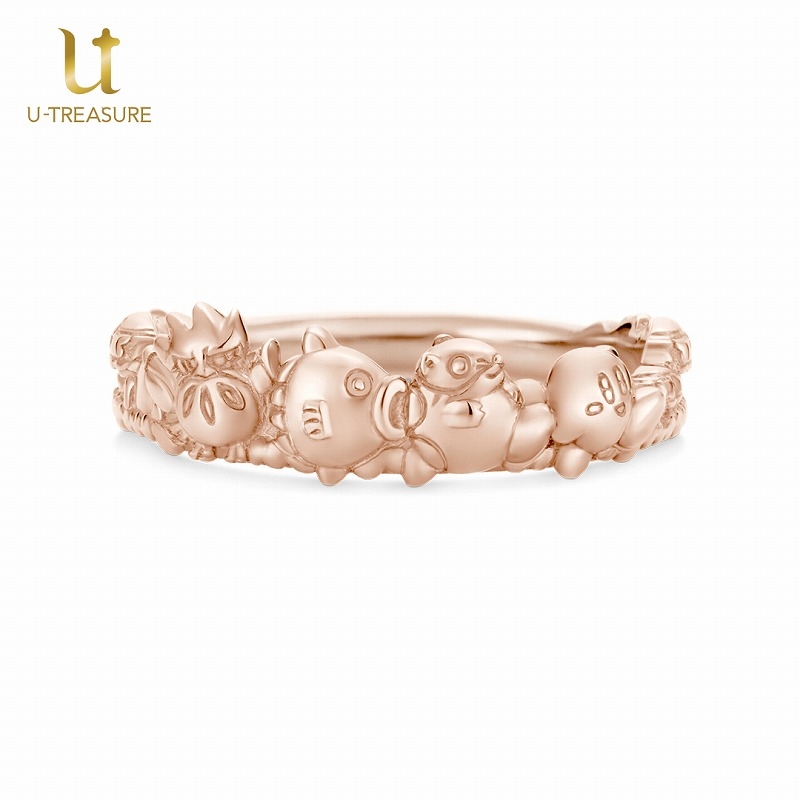 【グッズ-指輪】星のカービィ カービィとなかまたちリング K18PG 17号