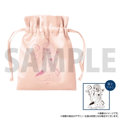 【グッズ(書籍)】花秘める君のメテオール サテンフリル巾着