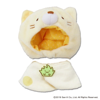 【グッズ-ぬい服】すみっコぐらし プラッシュコスチューマー ねこ (S)