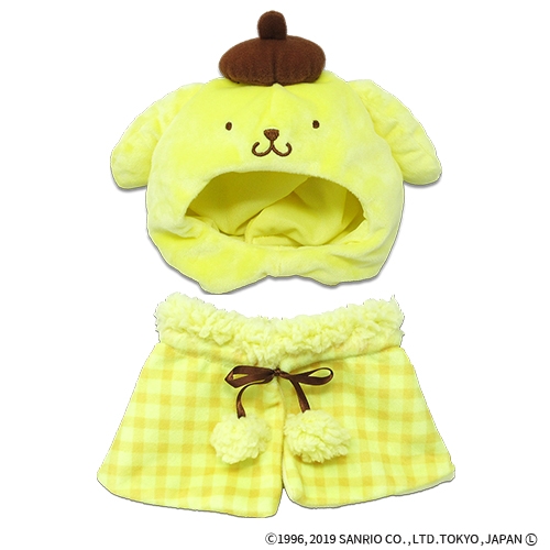【グッズ-ぬい服】サンリオキャラクターズ プラッシュコスチューマー ポムポムプリン (L)