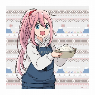 【グッズ-タオル】ゆるキャン YURUCAMP△BASE ハンドタオル なでしこ【アクロス】