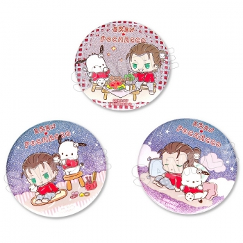 グッズ-バッチ】進撃の巨人×サンリオキャラクターズ4 グリッター缶 