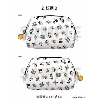 【グッズ-ポーチ】東京リベンジャーズ コスメポーチ 総柄B