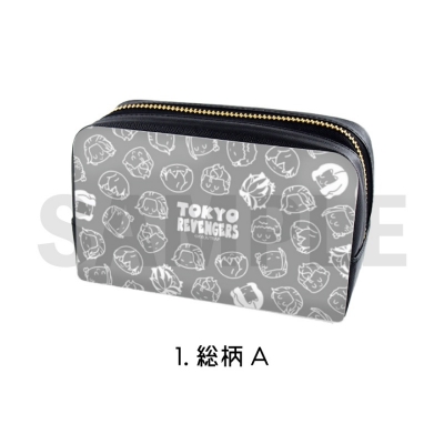 【グッズ-ポーチ】東京リベンジャーズ メイクアップポーチ 総柄A