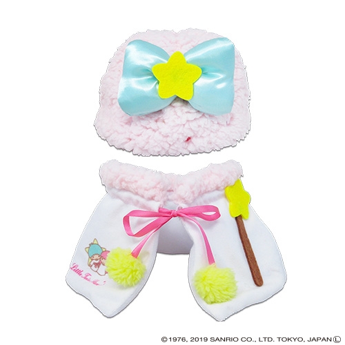 【グッズ-ぬい服】サンリオキャラクターズ プラッシュコスチューマー リトルツインスターズ ララ (M)