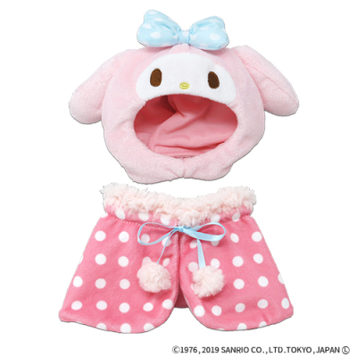 【グッズ-ぬい服】サンリオキャラクターズ MM50th & KU20th プラッシュコスチューマー マイメロディ (M)