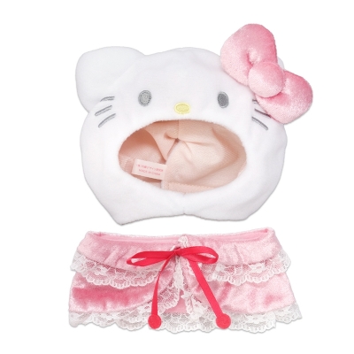 【グッズ-ぬい服】サンリオキャラクターズ プラッシュコスチューマー レースケープ ハローキティ (M)