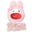 【グッズ-ぬい服】サンリオキャラクターズ プラッシュコスチューマー レースケープ マイメロディ (M)の画像