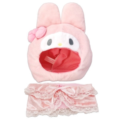 【グッズ-ぬい服】サンリオキャラクターズ プラッシュコスチューマー レースケープ マイメロディ (M)