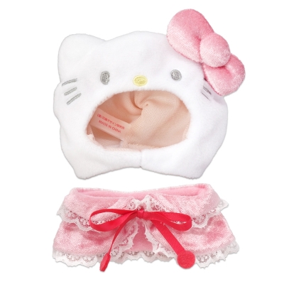 【グッズ-ぬい服】サンリオキャラクターズ プラッシュコスチューマー レースケープ ハローキティ (S)