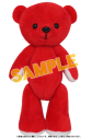 【グッズ-キーホルダー】くまめいと ぬいぐるみマスコット/レッド【再販】の画像