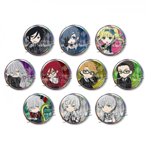 グッズ バッチ ぴくりる 黒執事 Book Of The Atlantic トレーディング缶バッジ アニメイト