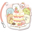 【グッズ-パスケース】すみっコぐらし まいごふだ入りパスケース A.喫茶すみっコでいちごフェアの画像