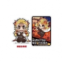 【グッズ-ステッカー】鬼滅の刃 ぴた!でふぉめステッカーセット2煉獄杏寿郎の画像