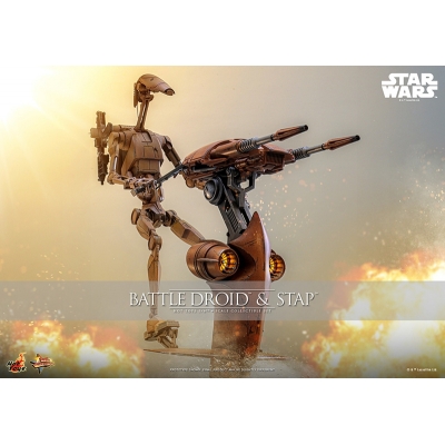 【アクションフィギュア】ムービー・マスターピース スター・ウォーズ エピソード1/ファントム・メナス バトル・ドロイド&STAP 1/6
