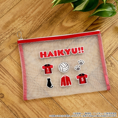 【グッズ-ポーチ】ハイキュー!! メッシュポーチ/音駒高校