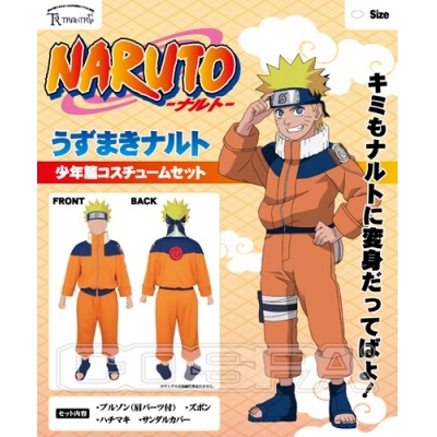 【グッズ-衣装】NARUTO-ナルト- うずまきナルト少年篇コスチュームセット Men's M
