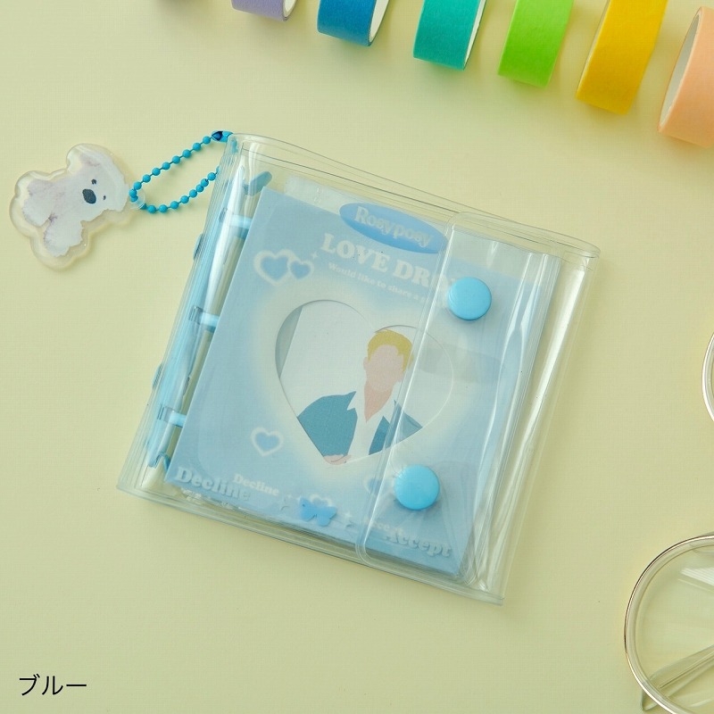 【グッズ-バインダー】ノンキャラオリジナル 「愛がいっぱい」フォトアルバム ブルー【GAACAL】