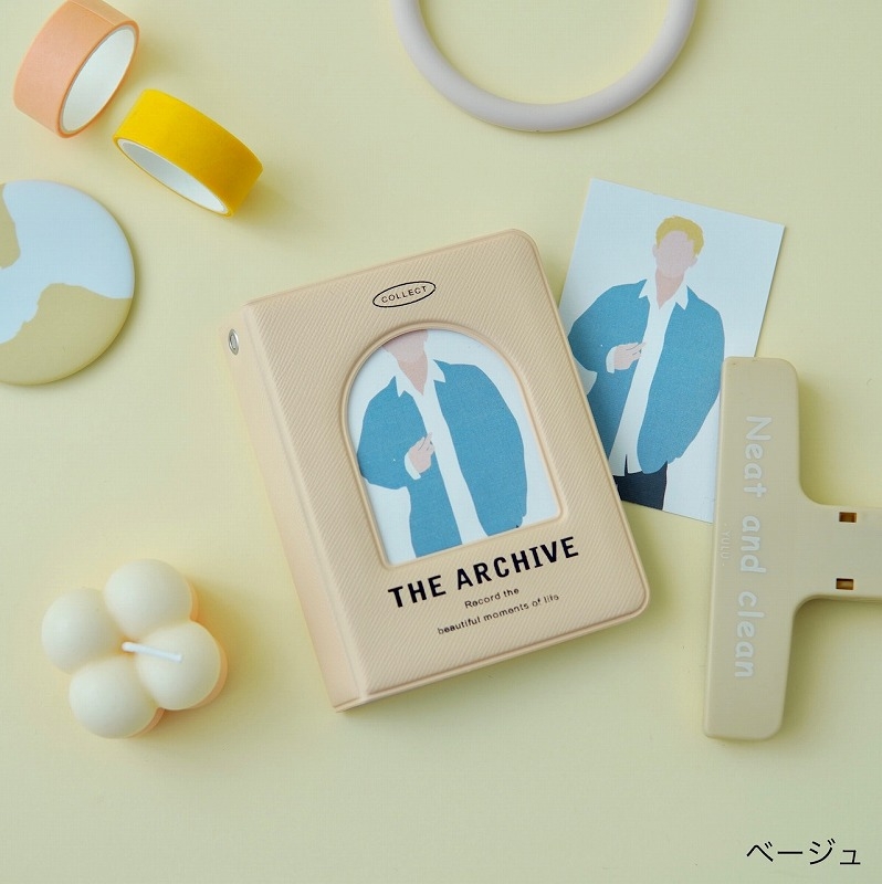 【グッズ-バインダー】ノンキャラオリジナル 「最推しの1枚」推しコレブック ベージュ【GAACAL】