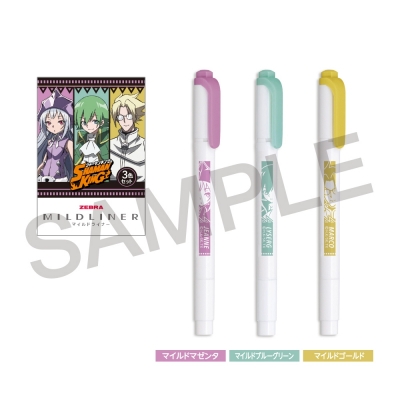【グッズ-蛍光ペン】SHAMAN KING マイルドライナー3色セット ジャンヌ&リゼルグ&マルコ