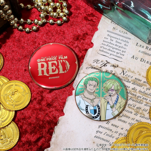 チケット 劇場版 One Piece Film Red アニメイト限定 メタル缶バッジ2個セット付前売り券 小人 アニメイト