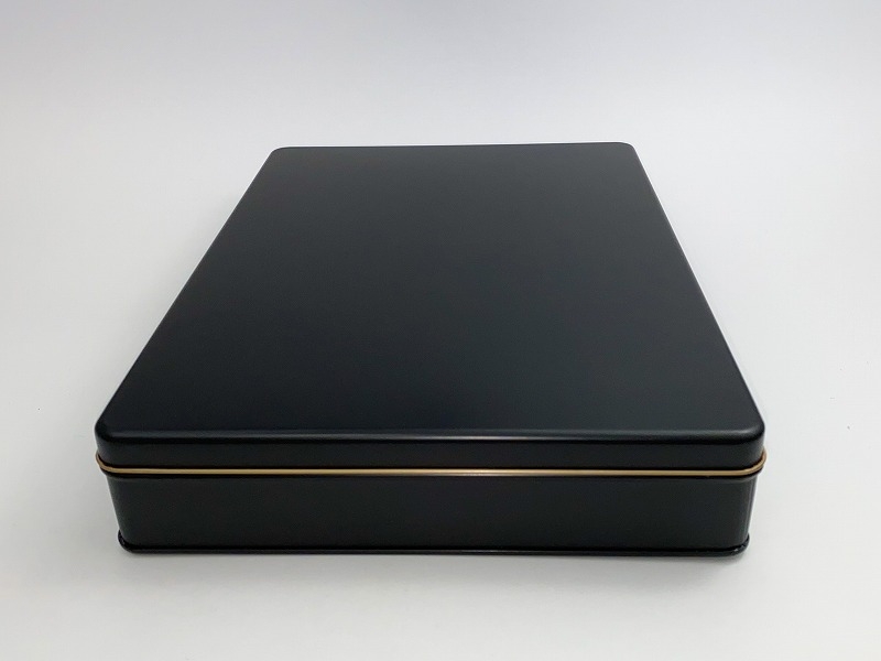 【グッズ-小物入れ】ノンキャラオリジナル カラフル缶ケース マットブラック ワーク(A4サイズ)タイプ