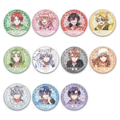 【グッズ-バッチ】カラフルピーチ ラメキラカンバッジコレクション からぴちピクニック【再販】
