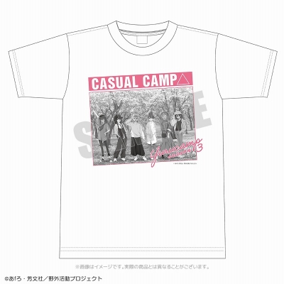 【グッズ-Tシャツ】ゆるキャン△ カジュアルキャンプ Tシャツ XL【アクロス】