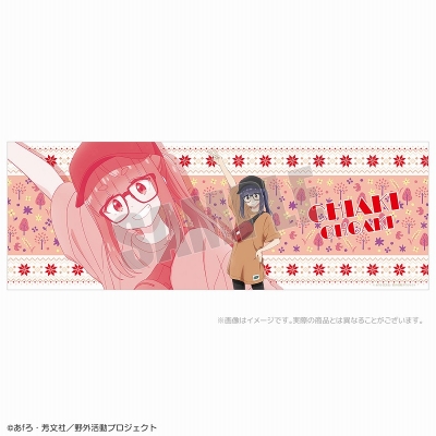 【グッズ-タオル】ゆるキャン△ カジュアルキャンプ フェイスタオル 千明【アクロス】