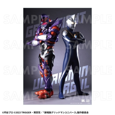 【グッズ-ポスター】ULTRAMAN×GRIDMAN クリアポスター【ウルトラマンアグル×グリッドナイト】