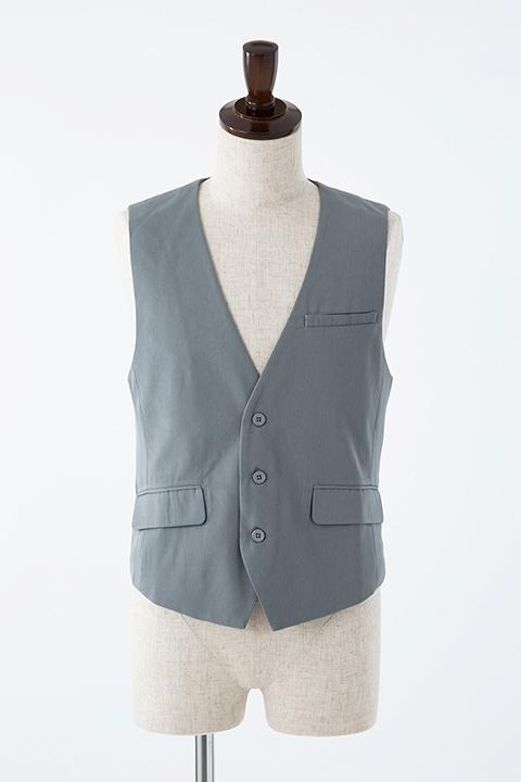 コスプレ 衣装 Acos ベスト グレー 襟なし M アニメイト