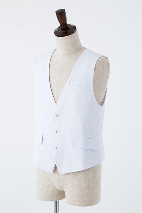 コスプレ 衣装 Acos ベスト 白 襟なし M アニメイト