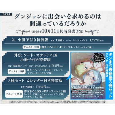 【小説】ダンジョンに出会いを求めるのは間違っているだろうか(21) 小冊子付き特装版