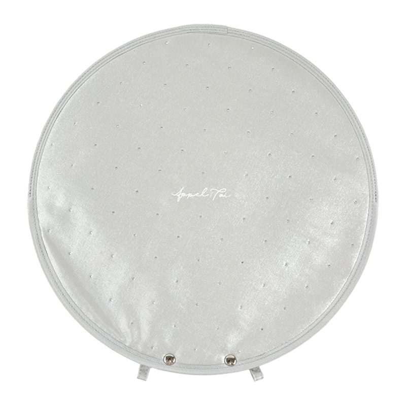 【グッズ-カバーホルダー】ノンキャラオリジナル 丸形イルミーゼうちわケース グレー【Appel Toi】