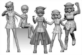 美少女フィギュア】ガールズ&パンツァー最終章 1/35 大洗女子学園 サメ 